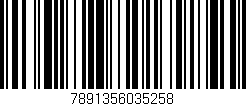 Código de barras (EAN, GTIN, SKU, ISBN): '7891356035258'