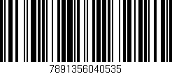 Código de barras (EAN, GTIN, SKU, ISBN): '7891356040535'