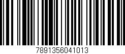 Código de barras (EAN, GTIN, SKU, ISBN): '7891356041013'