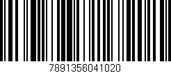 Código de barras (EAN, GTIN, SKU, ISBN): '7891356041020'