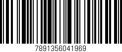 Código de barras (EAN, GTIN, SKU, ISBN): '7891356041969'