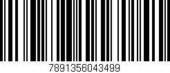 Código de barras (EAN, GTIN, SKU, ISBN): '7891356043499'