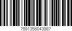 Código de barras (EAN, GTIN, SKU, ISBN): '7891356043987'