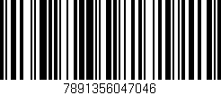 Código de barras (EAN, GTIN, SKU, ISBN): '7891356047046'