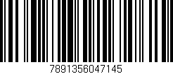 Código de barras (EAN, GTIN, SKU, ISBN): '7891356047145'