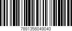 Código de barras (EAN, GTIN, SKU, ISBN): '7891356049040'