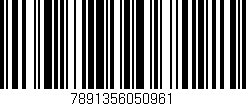 Código de barras (EAN, GTIN, SKU, ISBN): '7891356050961'