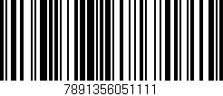 Código de barras (EAN, GTIN, SKU, ISBN): '7891356051111'