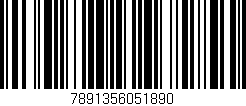 Código de barras (EAN, GTIN, SKU, ISBN): '7891356051890'