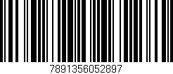 Código de barras (EAN, GTIN, SKU, ISBN): '7891356052897'