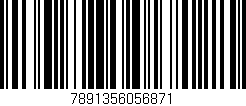 Código de barras (EAN, GTIN, SKU, ISBN): '7891356056871'