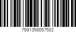 Código de barras (EAN, GTIN, SKU, ISBN): '7891356057502'