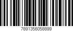Código de barras (EAN, GTIN, SKU, ISBN): '7891356058899'