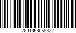 Código de barras (EAN, GTIN, SKU, ISBN): '7891356059322'