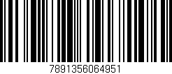 Código de barras (EAN, GTIN, SKU, ISBN): '7891356064951'
