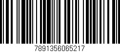 Código de barras (EAN, GTIN, SKU, ISBN): '7891356065217'