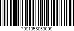 Código de barras (EAN, GTIN, SKU, ISBN): '7891356066009'