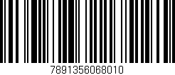 Código de barras (EAN, GTIN, SKU, ISBN): '7891356068010'