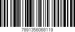 Código de barras (EAN, GTIN, SKU, ISBN): '7891356068119'
