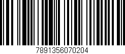 Código de barras (EAN, GTIN, SKU, ISBN): '7891356070204'