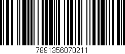 Código de barras (EAN, GTIN, SKU, ISBN): '7891356070211'