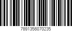 Código de barras (EAN, GTIN, SKU, ISBN): '7891356070235'