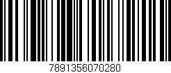 Código de barras (EAN, GTIN, SKU, ISBN): '7891356070280'