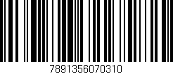 Código de barras (EAN, GTIN, SKU, ISBN): '7891356070310'