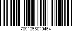 Código de barras (EAN, GTIN, SKU, ISBN): '7891356070464'