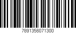 Código de barras (EAN, GTIN, SKU, ISBN): '7891356071300'