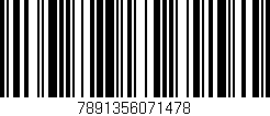 Código de barras (EAN, GTIN, SKU, ISBN): '7891356071478'