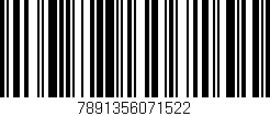 Código de barras (EAN, GTIN, SKU, ISBN): '7891356071522'