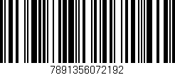 Código de barras (EAN, GTIN, SKU, ISBN): '7891356072192'