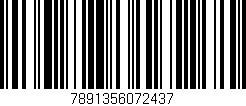 Código de barras (EAN, GTIN, SKU, ISBN): '7891356072437'