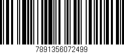 Código de barras (EAN, GTIN, SKU, ISBN): '7891356072499'