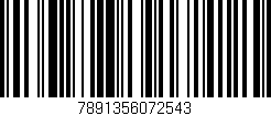 Código de barras (EAN, GTIN, SKU, ISBN): '7891356072543'