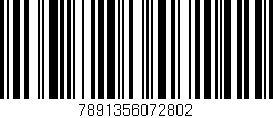 Código de barras (EAN, GTIN, SKU, ISBN): '7891356072802'