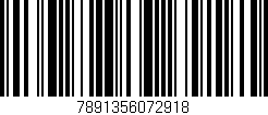 Código de barras (EAN, GTIN, SKU, ISBN): '7891356072918'