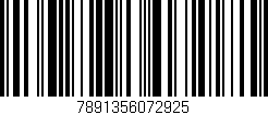 Código de barras (EAN, GTIN, SKU, ISBN): '7891356072925'