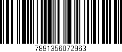 Código de barras (EAN, GTIN, SKU, ISBN): '7891356072963'