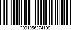 Código de barras (EAN, GTIN, SKU, ISBN): '7891356074189'