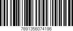Código de barras (EAN, GTIN, SKU, ISBN): '7891356074196'