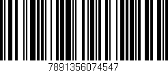 Código de barras (EAN, GTIN, SKU, ISBN): '7891356074547'