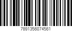 Código de barras (EAN, GTIN, SKU, ISBN): '7891356074561'