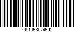Código de barras (EAN, GTIN, SKU, ISBN): '7891356074592'