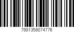 Código de barras (EAN, GTIN, SKU, ISBN): '7891356074776'