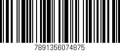 Código de barras (EAN, GTIN, SKU, ISBN): '7891356074875'