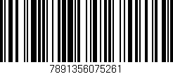 Código de barras (EAN, GTIN, SKU, ISBN): '7891356075261'