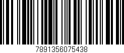 Código de barras (EAN, GTIN, SKU, ISBN): '7891356075438'