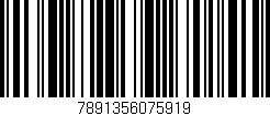 Código de barras (EAN, GTIN, SKU, ISBN): '7891356075919'